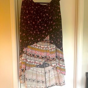 Maxi wrap skirt